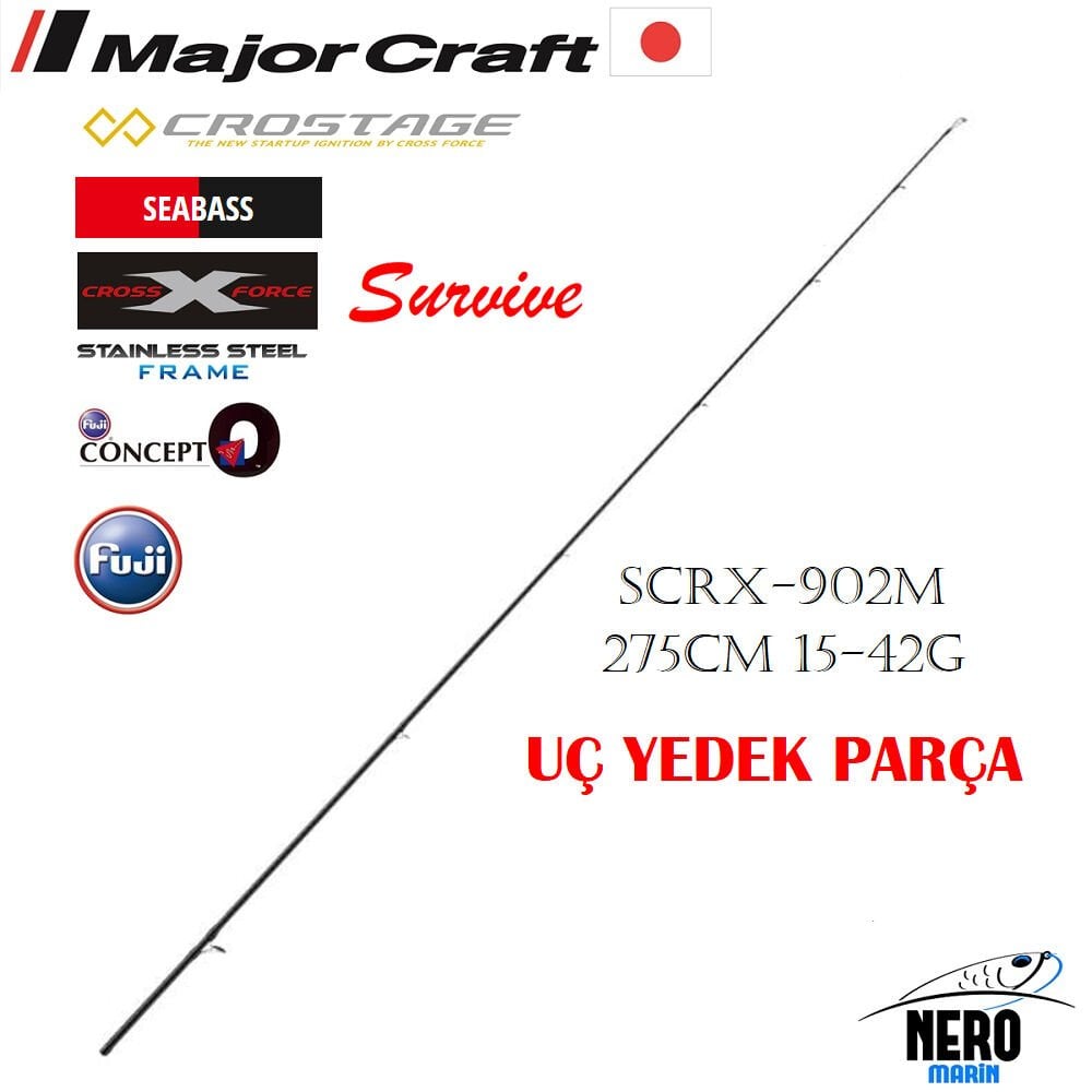 MC Crostage New SCRX-902M Seabass Spin Kamış 275cm 15-42g Yedek Uç Parça