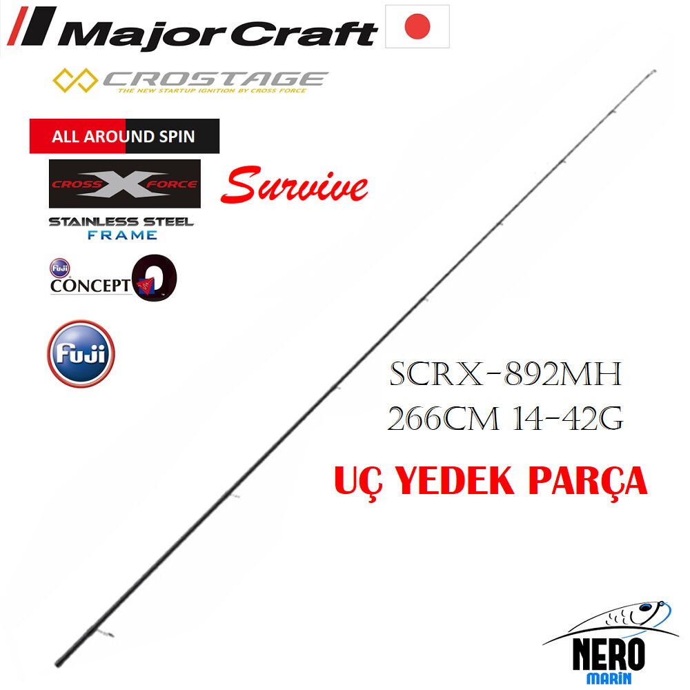 MC Crostage New SCRX-892MH All-Round Spin Kamış 266cm 14-42g Yedek Uç Parça