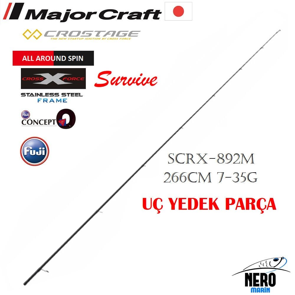 MC Crostage New SCRX-892M All-Round Spin Kamış 266cm 7-35g Yedek Uç Parça