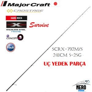MC Crostage New SCRX-792M/S Hard Rock Spin Kamış 241cm 5-25g Yedek Uç Parça