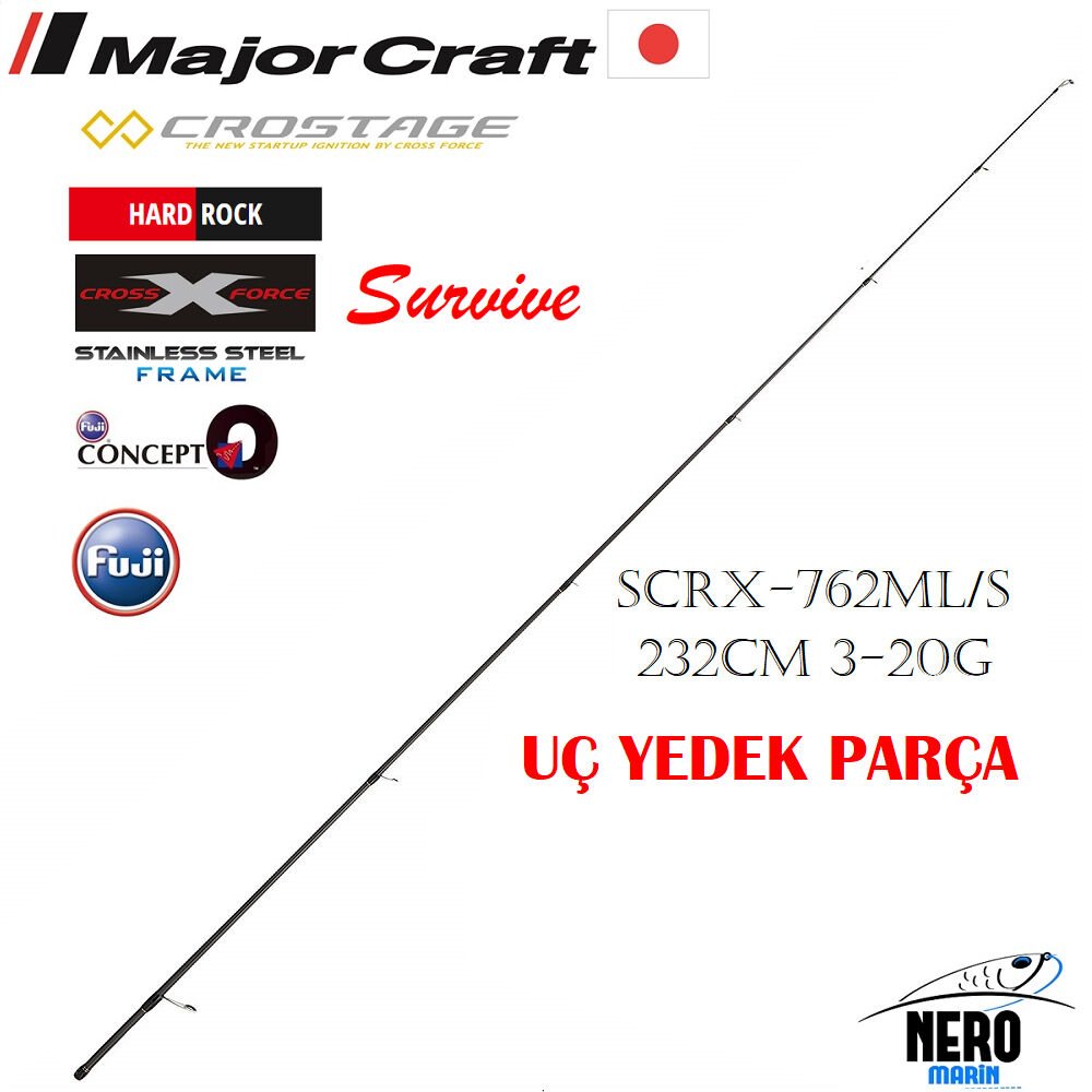 MC Crostage New SCRX-762ML/S Hard Rock Spin Kamış 232cm 3-20g Yedek Uç Parça