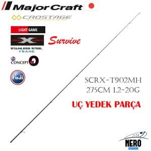 MC Crostage New SCRX-T902MH LRF +Microjig Kamış Tubular 275cm 1.2-20g Yedek Uç Parça