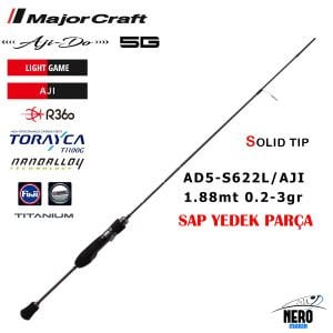 MC 5g Yedek Sap Parça Ajido Aji Kamış AD5-S622L/Aji 188cm 0.2-3g Yedek Sap Parça