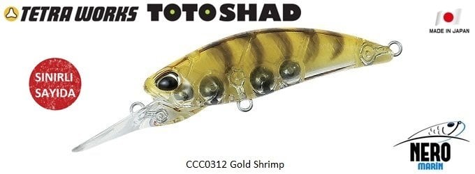 Tetra Works Toto Shad 48S  CCC0312 / Gold Shrimp