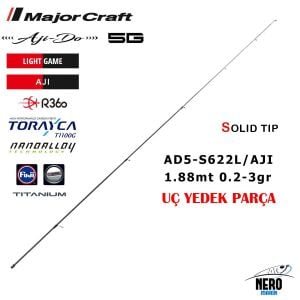 MC 5g Yedek Uç Parça Ajido Aji Kamış AD5 S582L Aji 173cm 0.2-3g Yedek Uç Parça