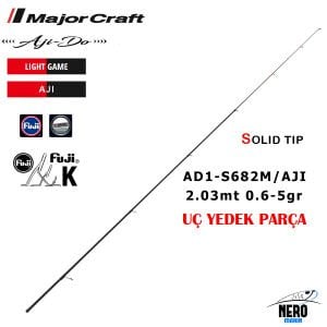MC 1G Ajido Aji Kamış AD1-S682M 203cm 0.6-5g Yedek Uç Parça