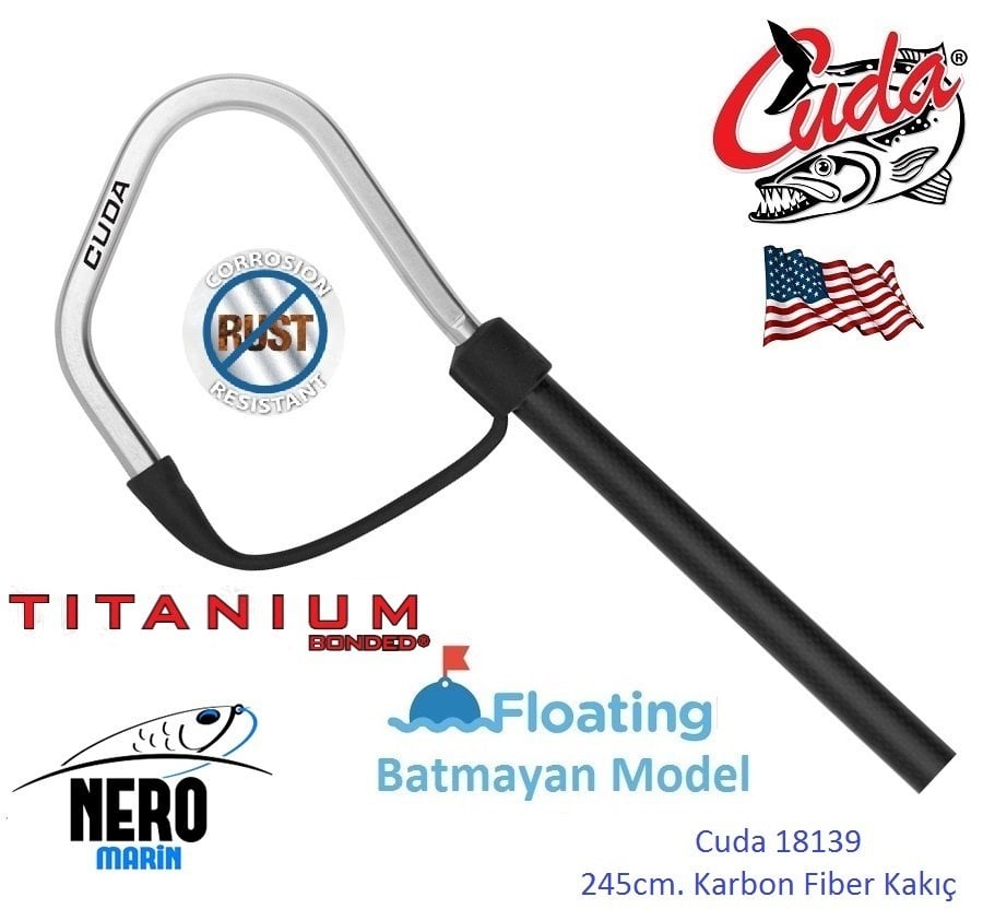 Cuda 18139 Carbob Fiber Gaff 8ft