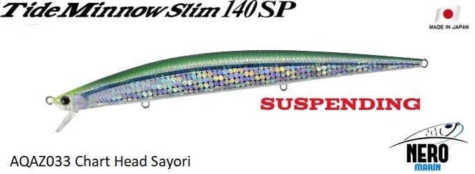 Tide Minnow Slim 140SP AQAZ033 Chart Head Sayori