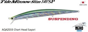 Tide Minnow Slim 140SP AQAZ033 Chart Head Sayori