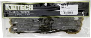 Keitech Mad Wag Long 11'' #101 Green Pumpkin PP.