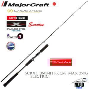 MC Crostage New Survive SCRXJ-B60MH/DENDOU Electric Jigging Kamış Saptan 2 parça 183cm Max 250g