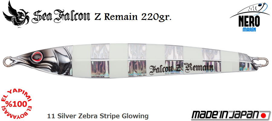 Z Remain 220 Gr.	11	Silver Zebra Stripe Glowing