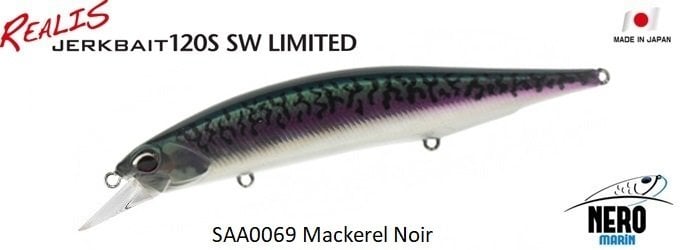Duo Realis Jerkbait 120S SW SAA0069 Mackerel Noir
