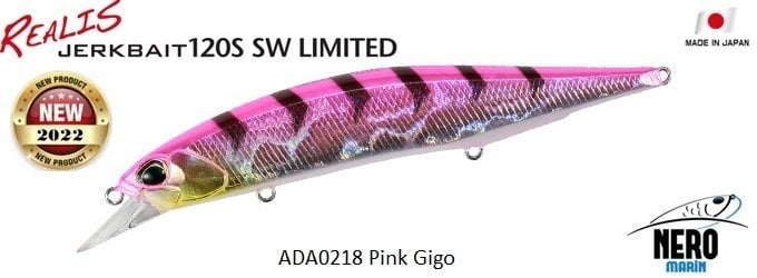 Duo Realis Jerkbait 120S SW ADA0218 Pink Gigo