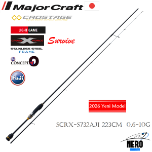 MC Crostage New Survive SCRX-S732AJI LRF Aji Kamış Solid 223cm 0.6-10g