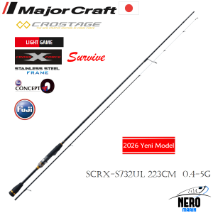 MC Crostage New Survive SCRX-S732UL LRF Aji Kamış Solid 223cm 0.4-5g