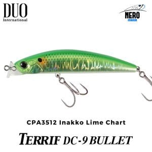Duo Terrif DC- 9 Bullet CPA3512 Inakko Lime Chart