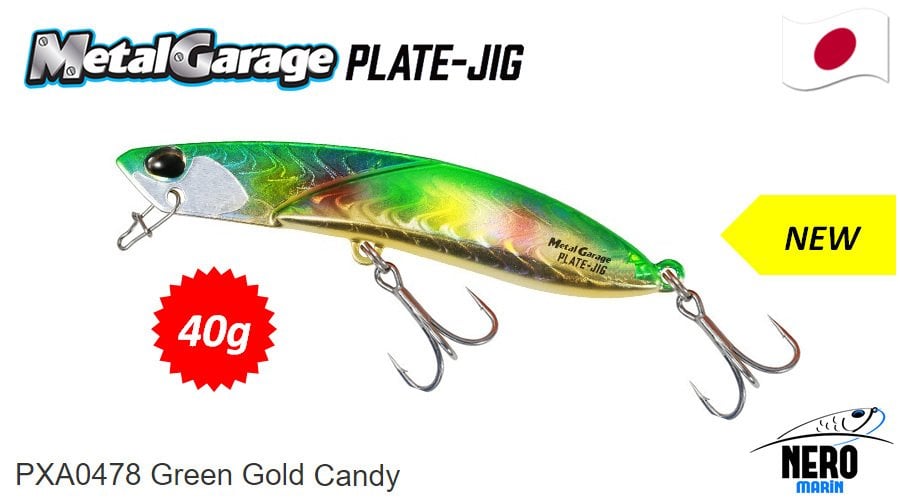 Duo Metal Garage Plate Jig 40gr. PXA0478 Green Gold Candy