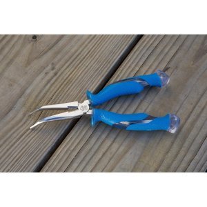 Cuda 18829 8.5'' Titatnium Nitride Bonded Bent Needle Nose Pliers