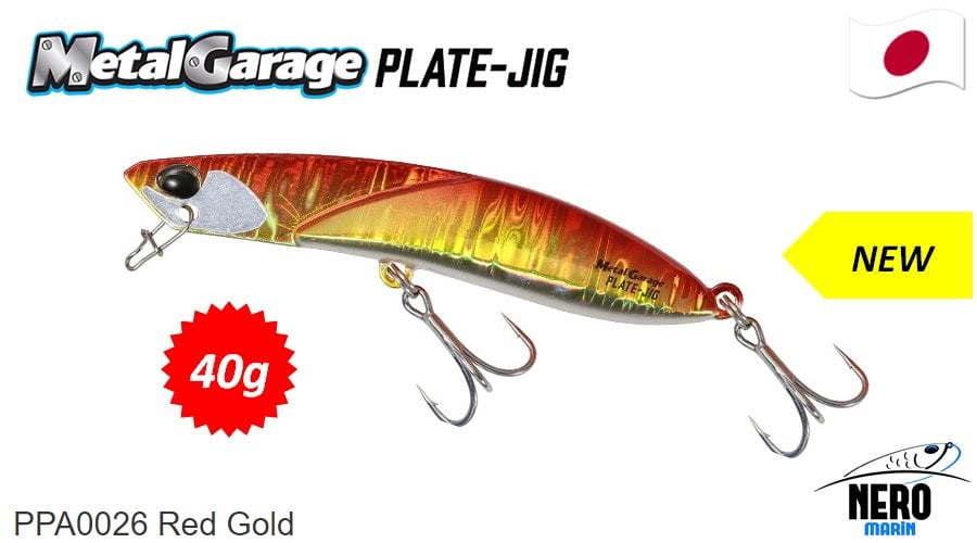 Duo Metal Garage Plate Jig 40gr. PPA0026 Red Gold