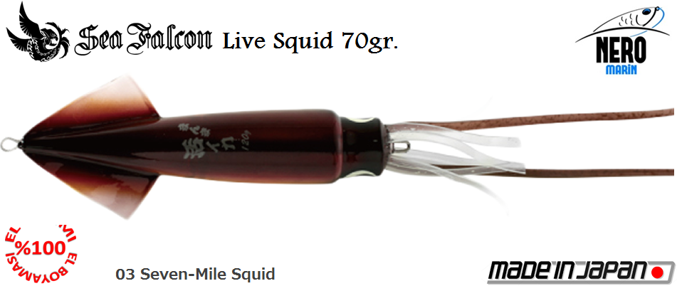 Live Squid 70 Gr.	03	Seven - Mile Squid