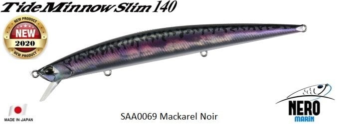 Tide Minnow Slim 140 SAA0069 Mackerel Noir