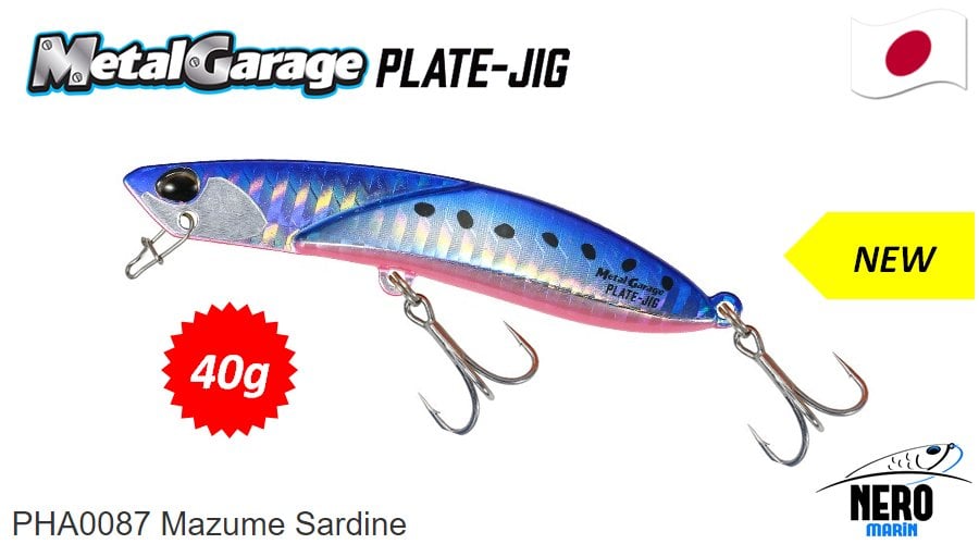 Duo Metal Garage Plate Jig 40gr. PHA0087 Mazume Sardine