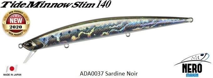 Tide Minnow Slim 140 ADA0037 Sardine Noir