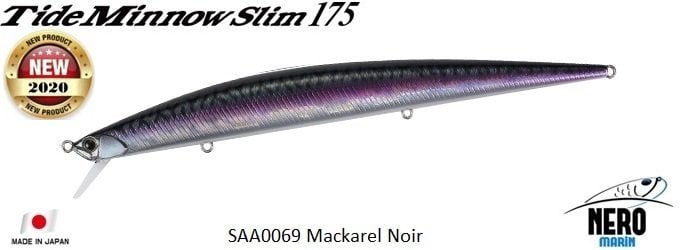 Tide Minnow Slim 175 SAA0069 Mackerel Noir