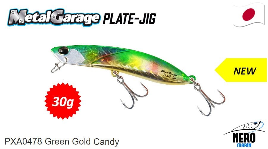 Duo Metal Garage Plate Jig 30gr. PXA0478 Green Gold Candy