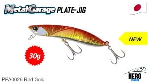 Duo Metal Garage Plate Jig 30gr. PPA0026 Red Gold