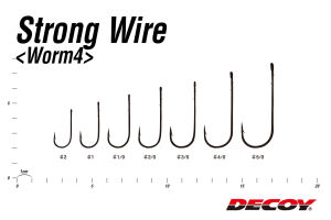 Decoy Worm4 Strong Wire Çift Damaklı Kurt İğnesi #1/0 (9 Adet/Paket)