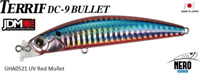 Terrif DC- 9 Bullet GHA0521 UV Red Mullet