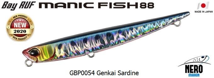 Duo Bay Ruf Manic Fish 88 GBP0054 Genkai Sardine