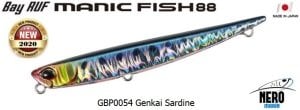 Duo Bay Ruf Manic Fish 88 GBP0054 Genkai Sardine