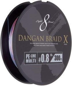 MC Dangan X Braid İp DBX8 PE 0.8 300 metre Multi Color