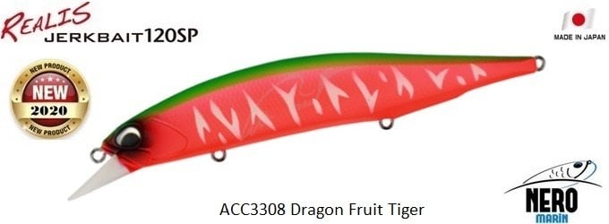 Realis Jerkbait 120SP ACC3308 Dragon Fruit Tiger