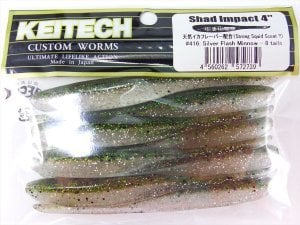 Keitech Shad Impact 4'' #416 Silver Flash Minnow