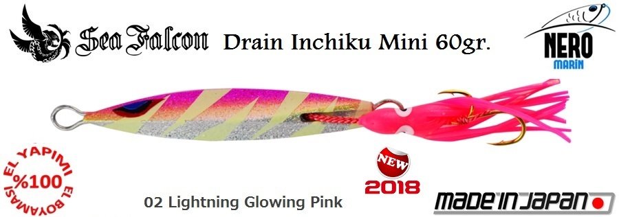 Sea Falcon Drain Inchiku Mini 60gr. 02 Red Octopus