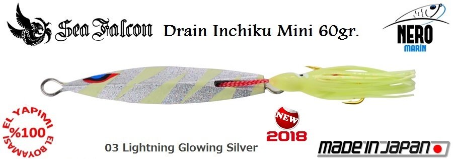 Sea Falcon Drain Inchiku Mini 60gr. 03 Yellow Octopus