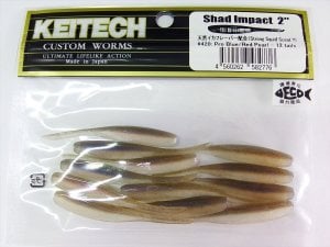 Keitech Shad Impact 2'' #420 Pro Blue / Red Pearl
