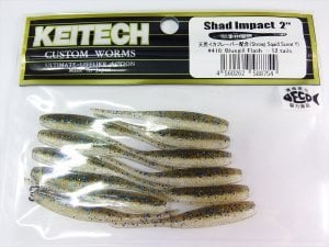 Keitech Shad Impact 2'' #418 Bluegill Flash