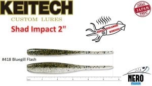 Keitech Shad Impact 2'' #418 Bluegill Flash