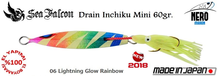 Sea Falcon Drain Inchiku Mini 60gr. 06 Yellow Octopus