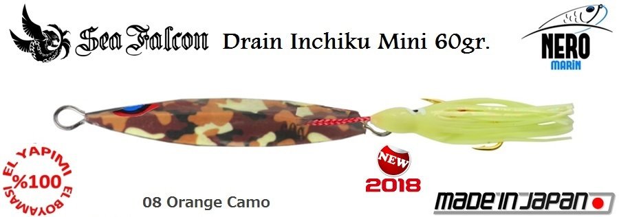 Sea Falcon Drain Inchiku Mini 60gr. 08 Yellow Octopus