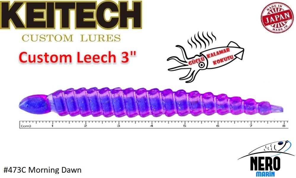 Keitech Leech 3'' #473C Morning Dawn