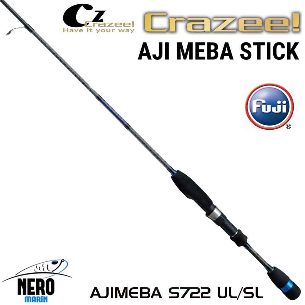 Crazee AjiMeba Stick S722 UL/SL LRF Kamış 2.18mt 1-8 gr