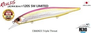 Duo Realis Jerkbait 120S SW CBA0423 Triple Threat