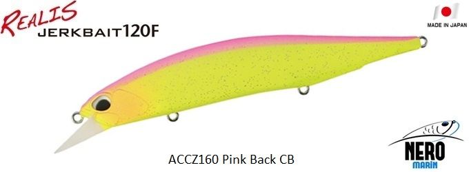 Realis Jerkbait 120F ACCZ160 Pink Back GB