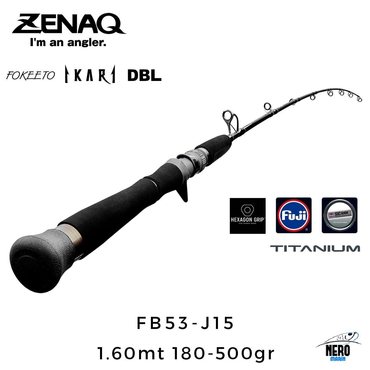 Zenaq Fokeeto DBL FB53-J15 İkari 1.60mt 180-500gr (1P) Tetikli Jigging Kamış